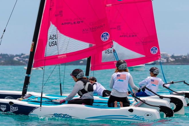 Hobie Junior Wave Regatta – America's Cup Endeavour Race © David Brookes